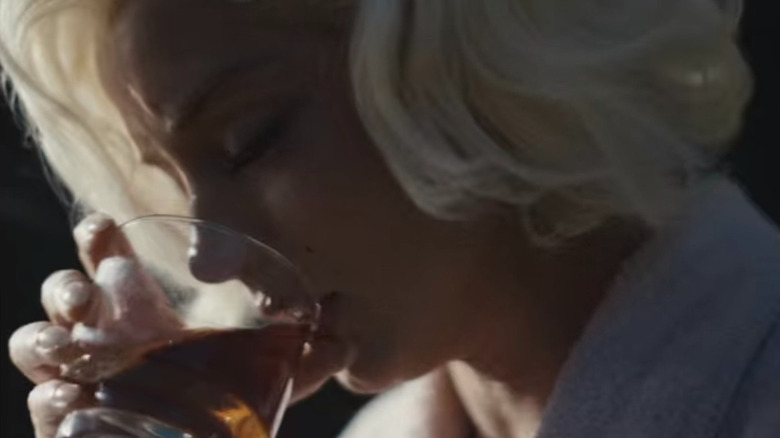 Marilyn drinking