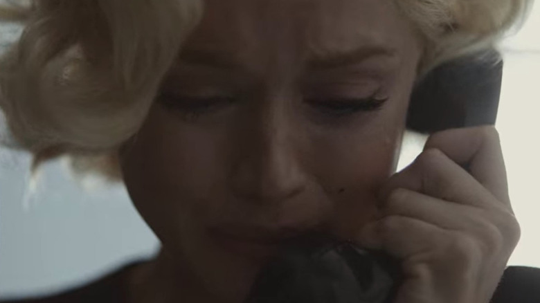 Marilyn crying on phone