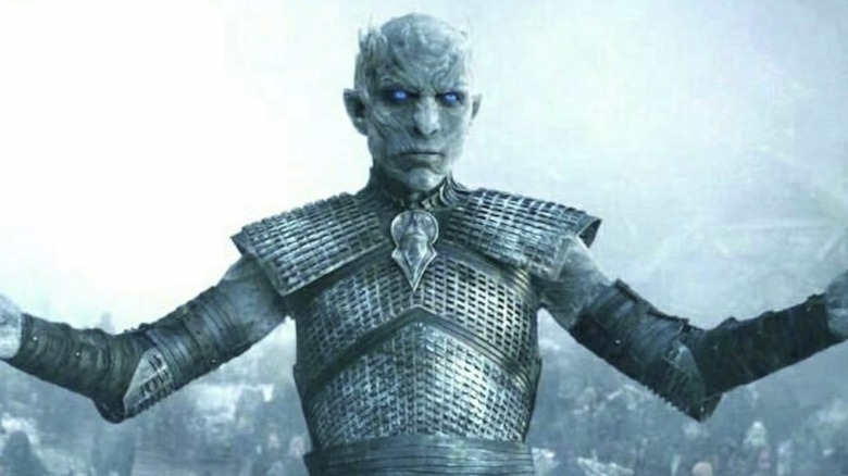 The Night King standing in ice