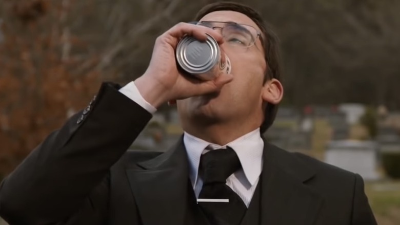 Steve Carell drinking beer