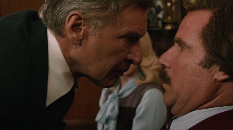 Harrison Ford getting in Will Ferrell's face