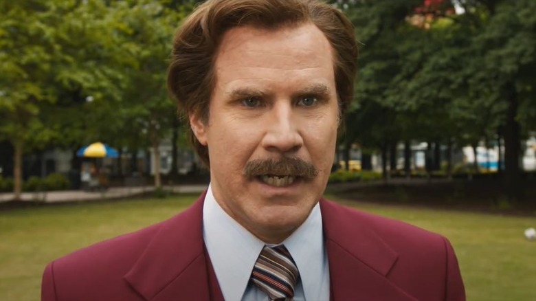 Ron Burgundy talking