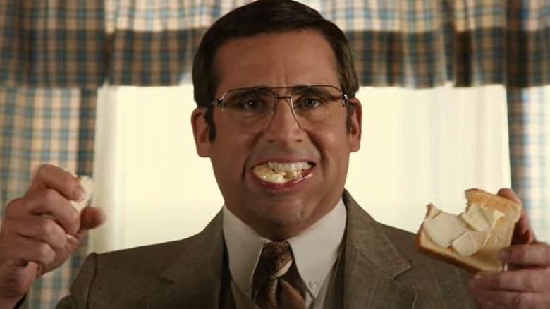 Brick Tamland eating butter