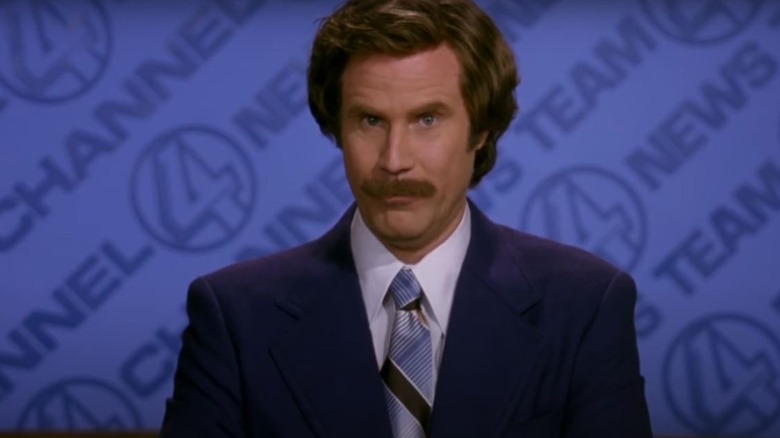 Ron Burgundy announcing the news