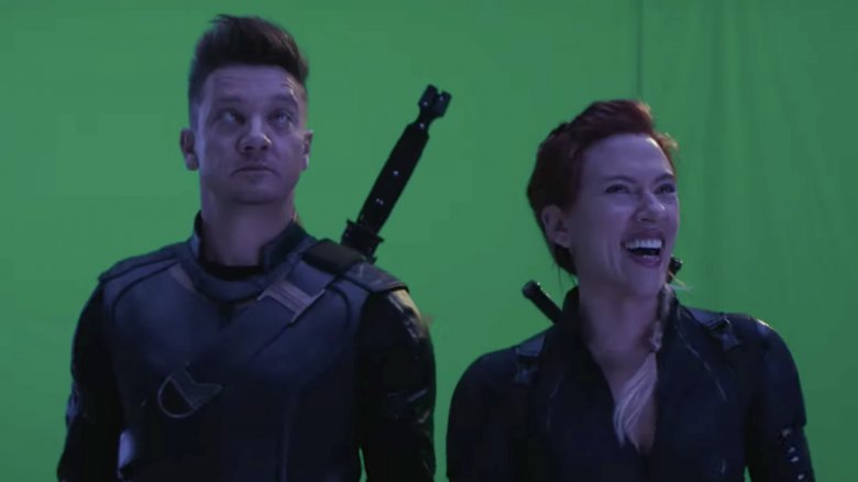 Hawkeye Jeremy Renner Avengers Endgame cross-eyed blooper