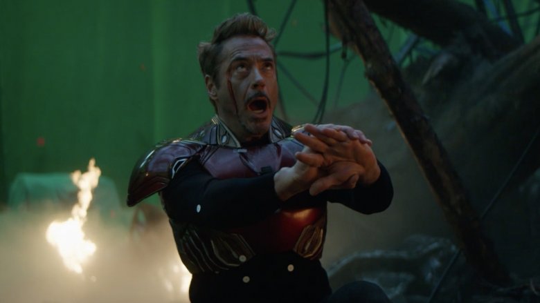 Robert Downey Jr. screaming Avengers Endgame blooper