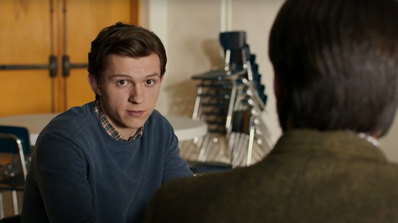 Tom Holland Staring