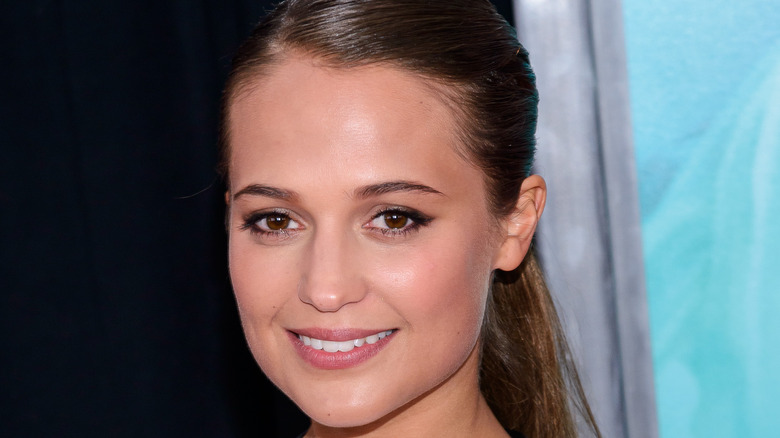 Alicia Vikander smiling