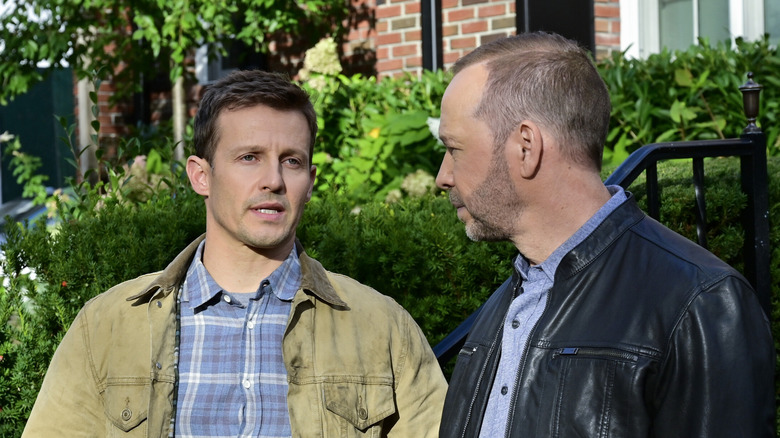 Jamie and Danny talking in Blue Bloods