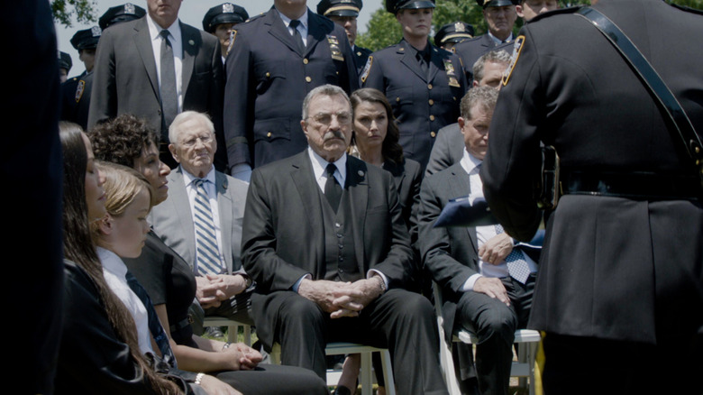 The Reagans at Luis' funeral, with Frank front and center