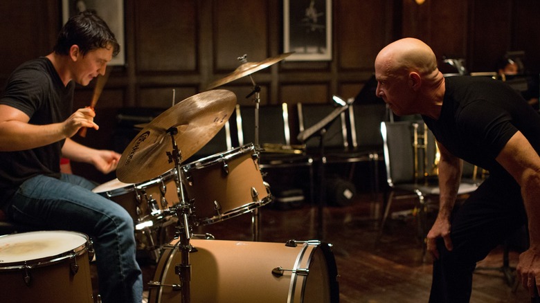 Miles Teller and J.K. Simmons in "Whiplash"