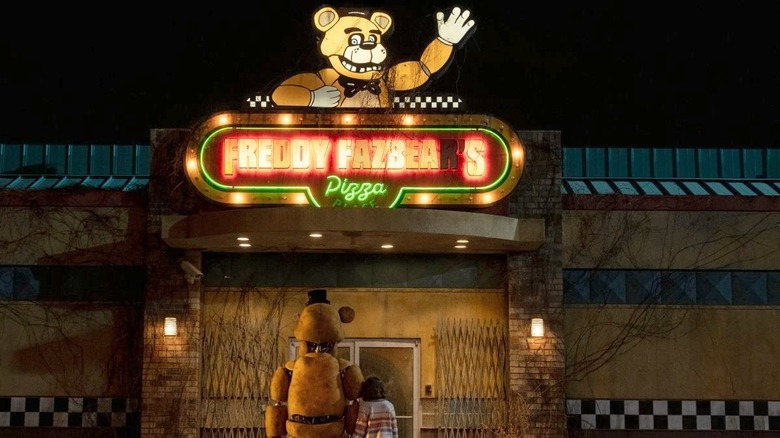 Exterior of Freddy Fazbear's Pizza