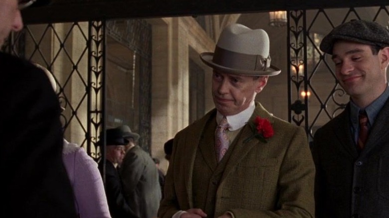 Nucky in a train station