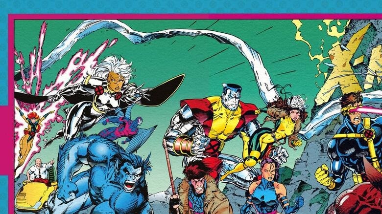 The X-Men from the trading card set