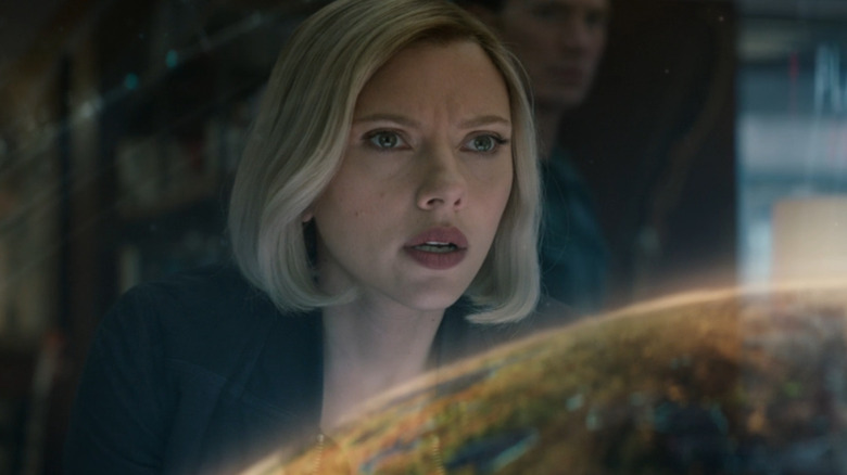 Black Widow attempts to track down Thanos in Endgame