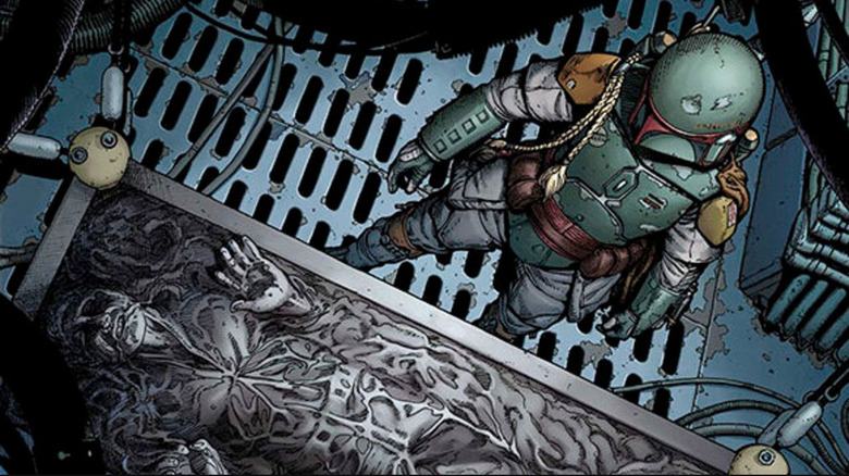 Boba Fett and Han Solo in War of the Bounty Hunters #1