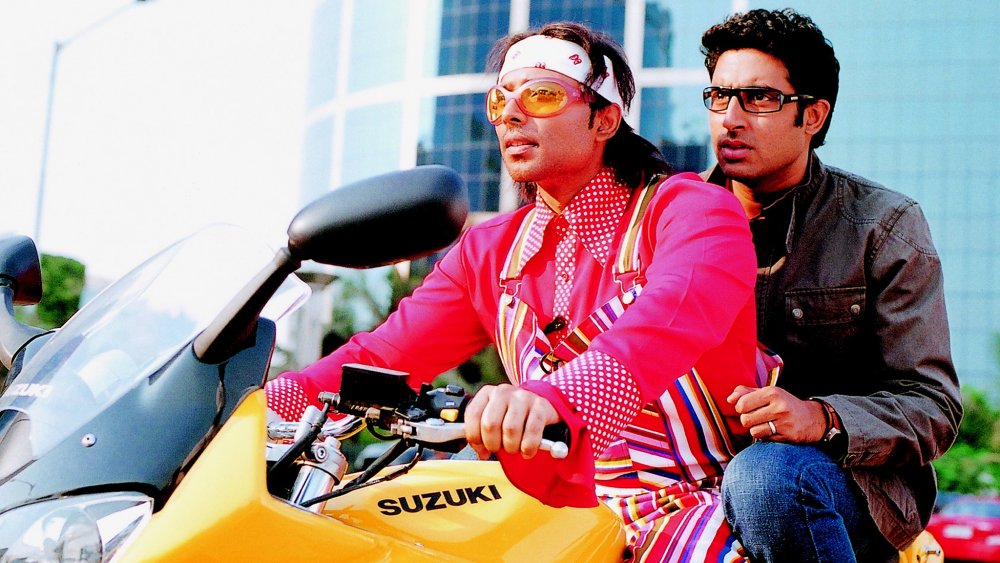 Uday Chopra as Ali Khan and Abhishek Bachchan as A.C.P Jai Dixit in Dhoom