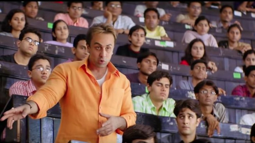 Sanjay Dutt as Munna Bhai in Munna Bhai M.B.B.S.