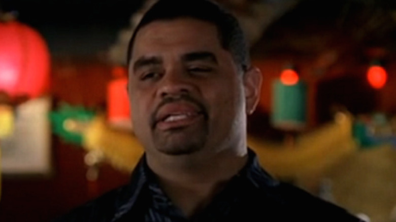 Heavy D speaks against backdrop