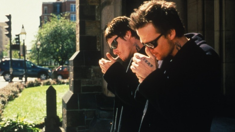 Norman Reedus and Sean Patrick Flanery as Irish brothers Connor and Murphy MacManus from "The Boondock Saints"