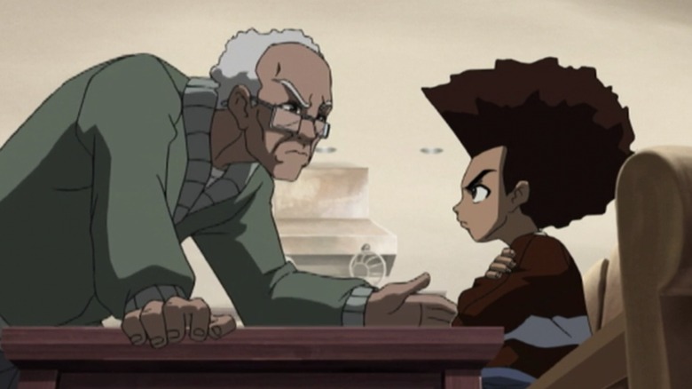 Granddad and Huey at odds