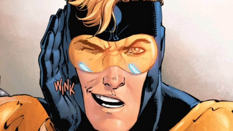 Booster Gold winking