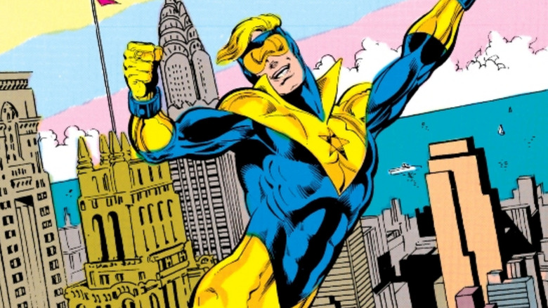 Booster Gold flying