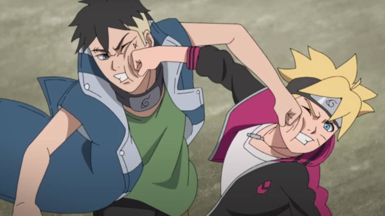 Boruto fighting Kawaki