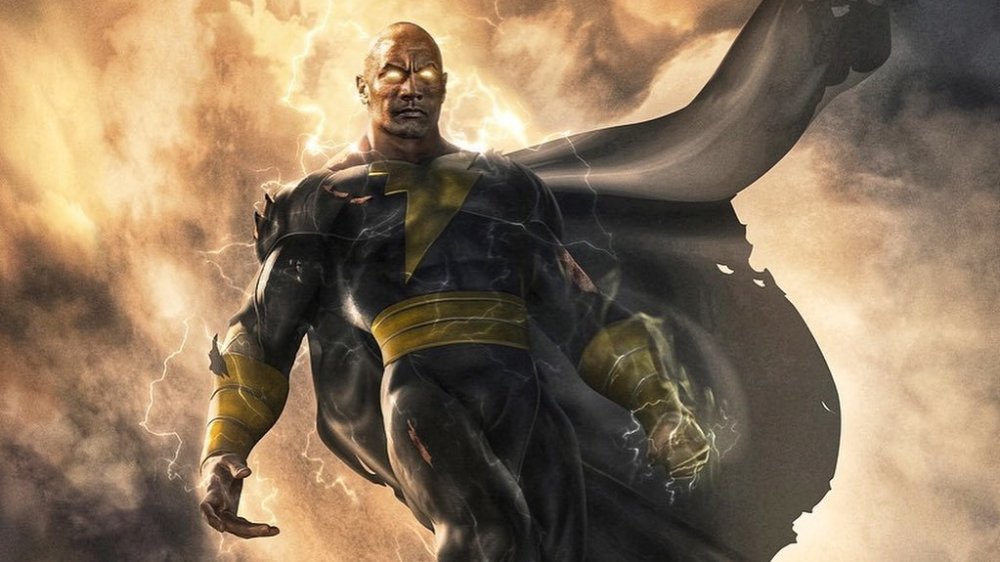 BossLogic and Jim Lee art depicting the Rock as Black Adam