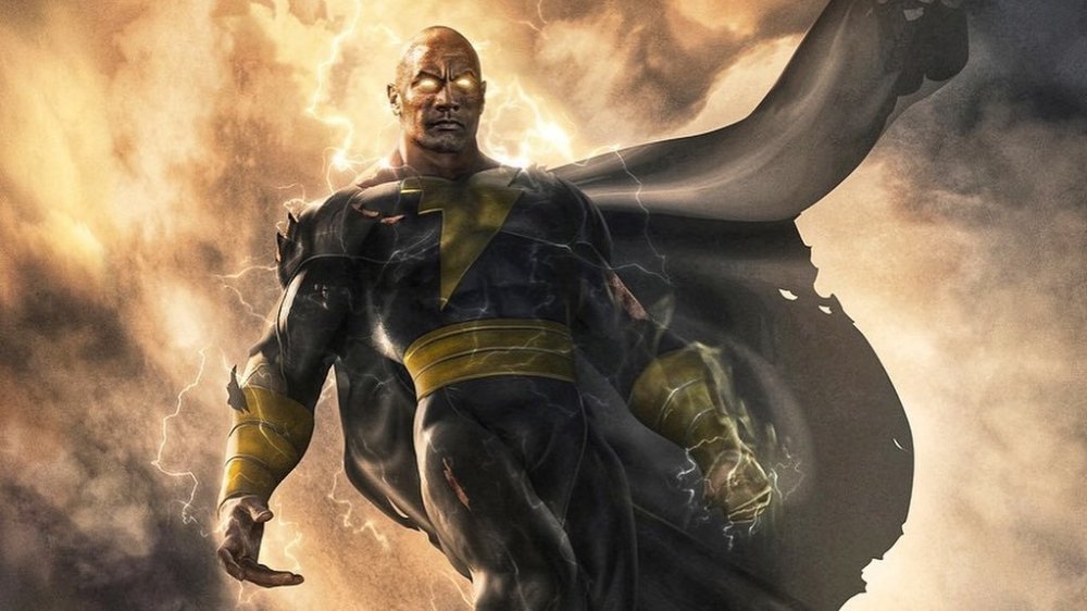 Art by BossLogic and Jim Lee of The Rock as Black Adam