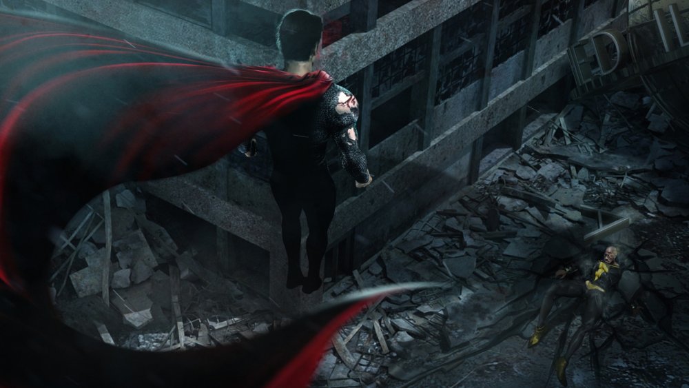 BossLogic art depicting Superman and Black Adam