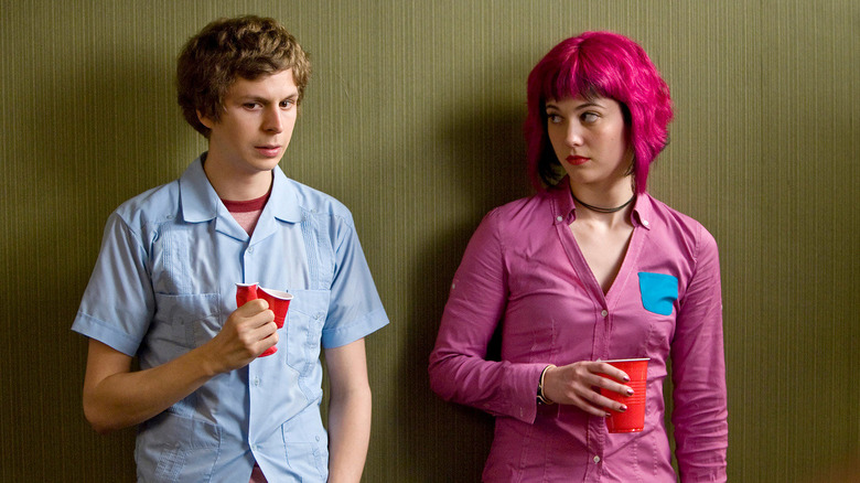 Scott and Ramona holding red Solo cups