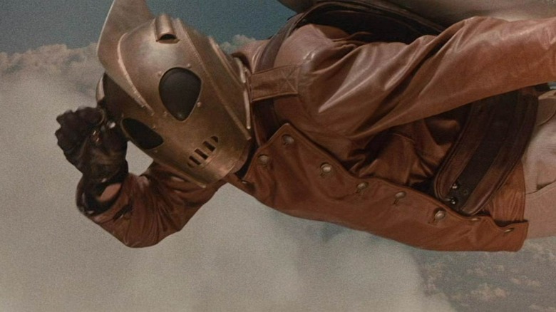 The Rocketeer saluting