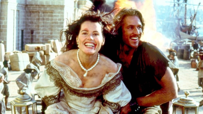 Morgan and William make their escape in "Cutthroat Island"