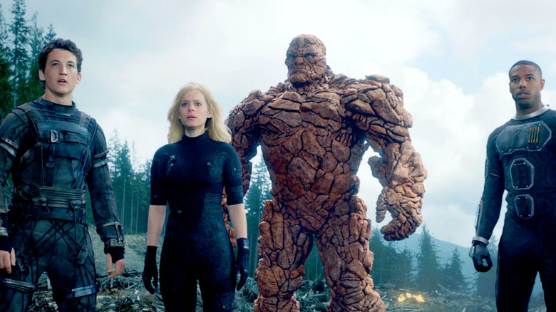 The Fantastic Four face danger in 2015's "Fantastic Four"