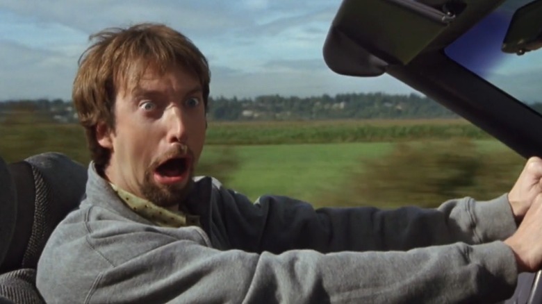 Tom Green drives a car in Freddy Got Fingered