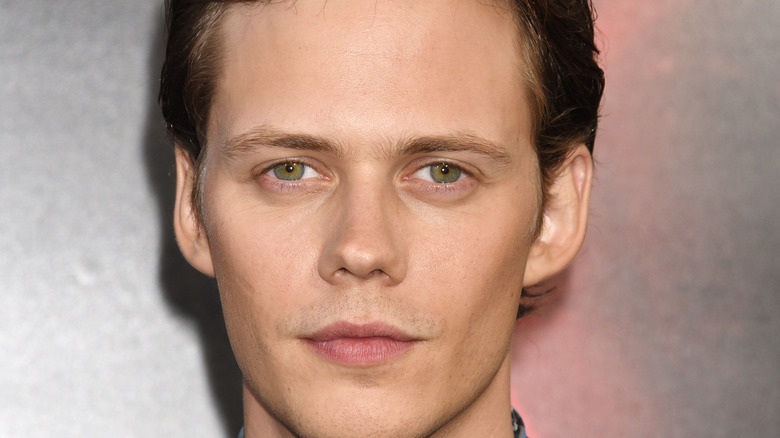 Bill Skarsgard posing