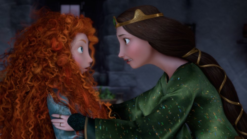 Merida and her mother disagree in Brave