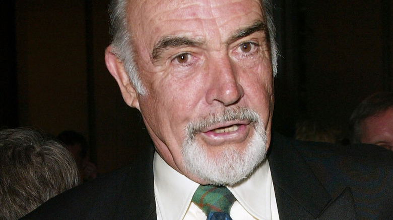 Sean Connery wearing tartan