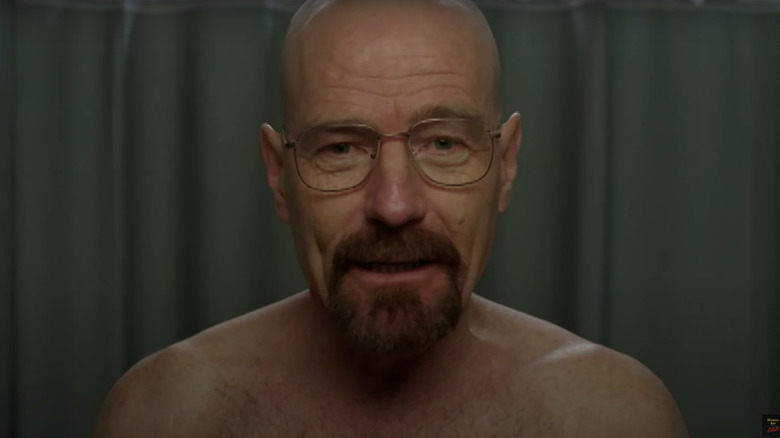 Bryan Cranston as Walter White looking into camera