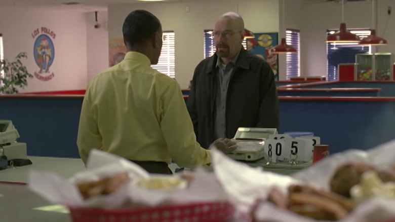 Gus taking Walt's order at Los Pollos Hermanos