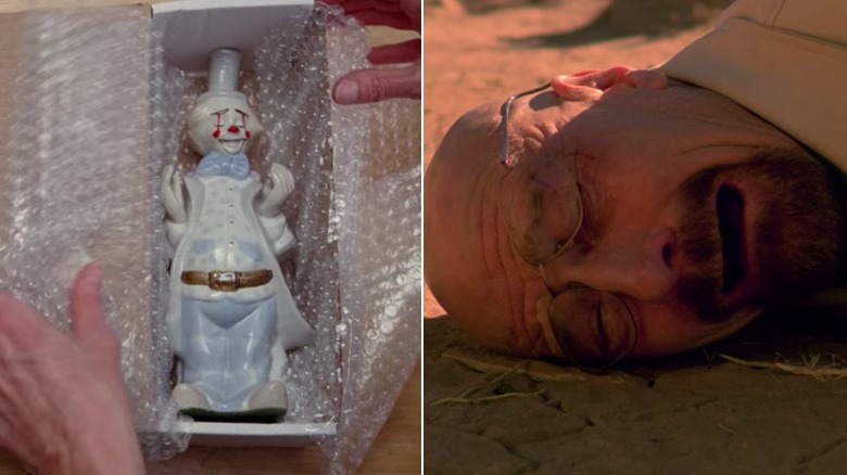 example of symbolism in the same episoe, the clown and walt crying