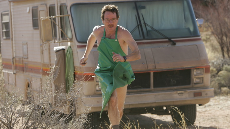 Walt running from RV