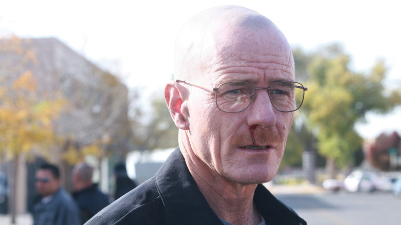 Bryan Cranston as Walter looking thoughtful