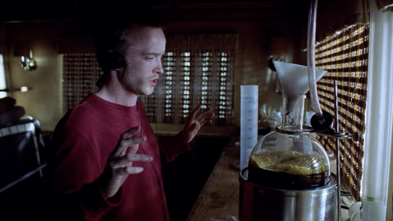 Jesse Pinkman cooking meth