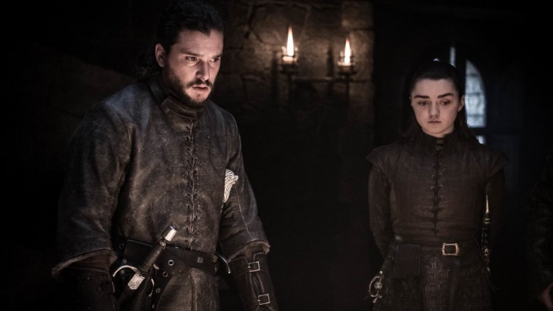 Kit Harington and Maisie Williams