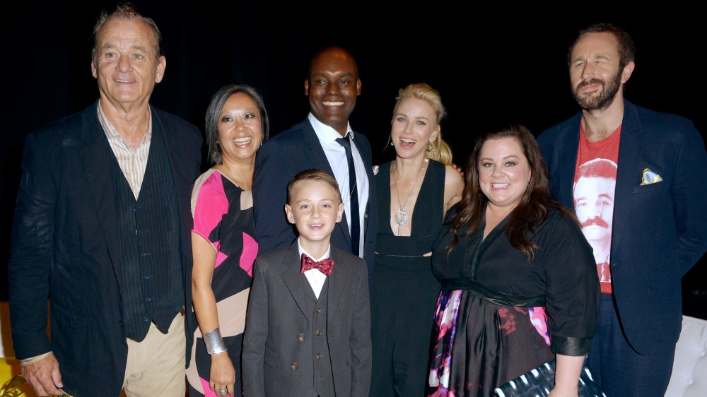 Bill Murray, Carolynne Bailey, TIFF artistic director Cameron Bailey, Jaeden Martell, Naomi Watts, Melissa McCarthy, and Chris O'Dowd attend the "St. Vincent" premiere in September 2014