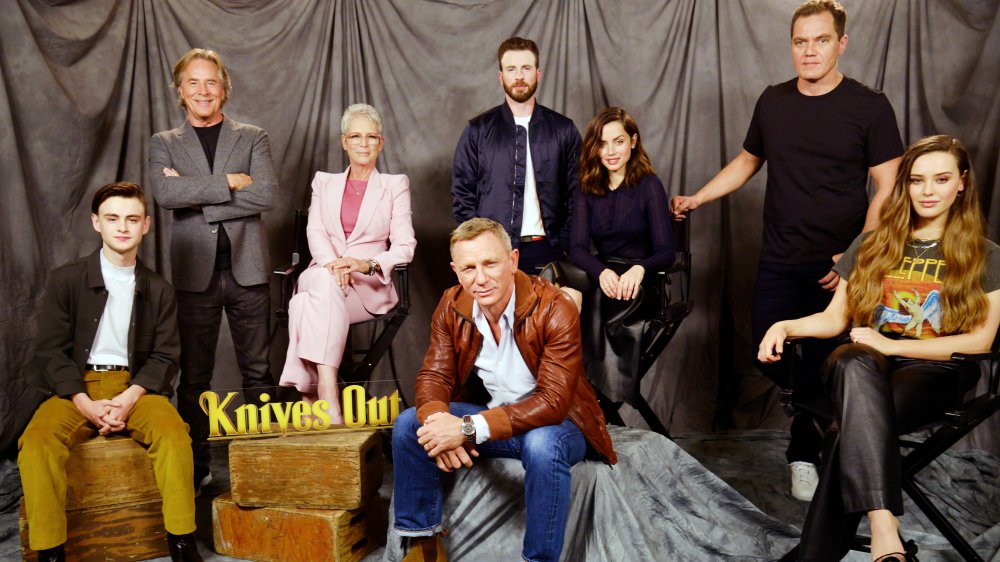 Knives Out stars Jaeden Martell, Don Johnson, Jamie Lee Curtis, Daniel Craig, Chris Evans, Ana de Armas, Michael Shannon and Katherine Langford.