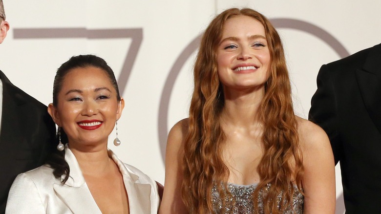 Sadie Sink and Hong Chau smiling