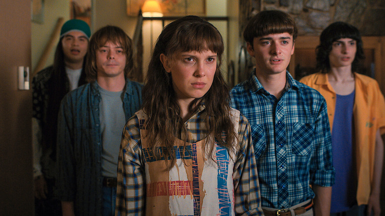 Argyle, Jonathan, Eleven, Will and Mike from Stranger Things